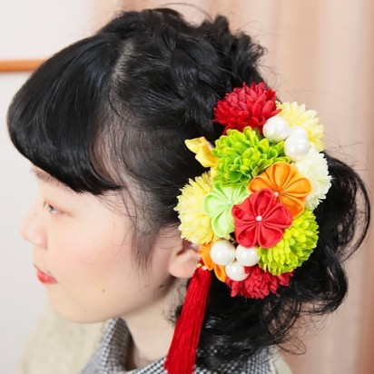 【群馬県高崎市　三洋繊維】カラフルなお花とパールで女子力ＵＰ❤